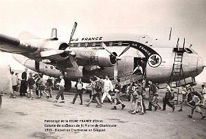 COLO JEUNE FRANCE 1955 depart en Chartreuse, en Breguet